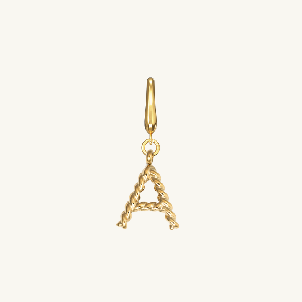Rope Initial Charm