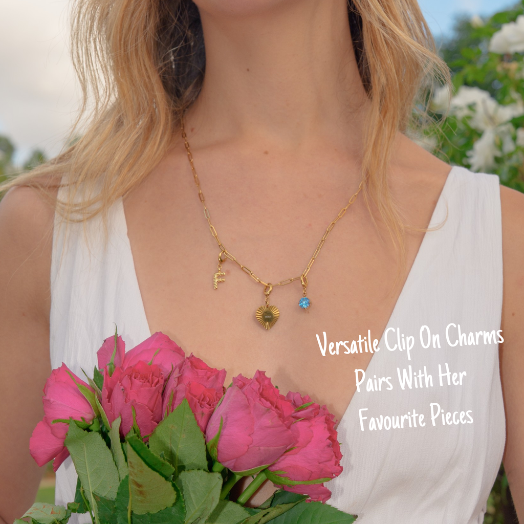 The Sweetheart Necklace Set alternate angle By Lumine