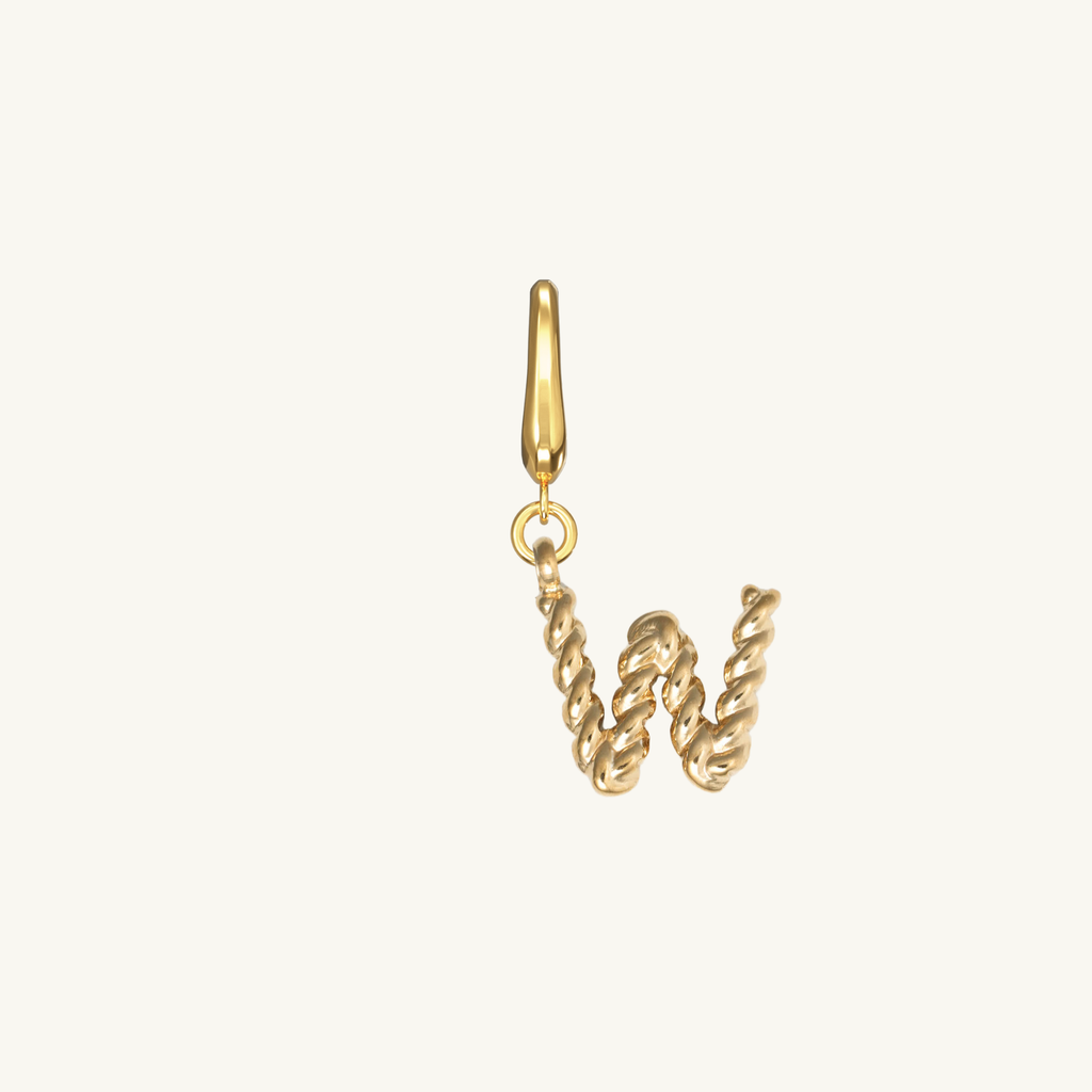 Rope Initial Charm