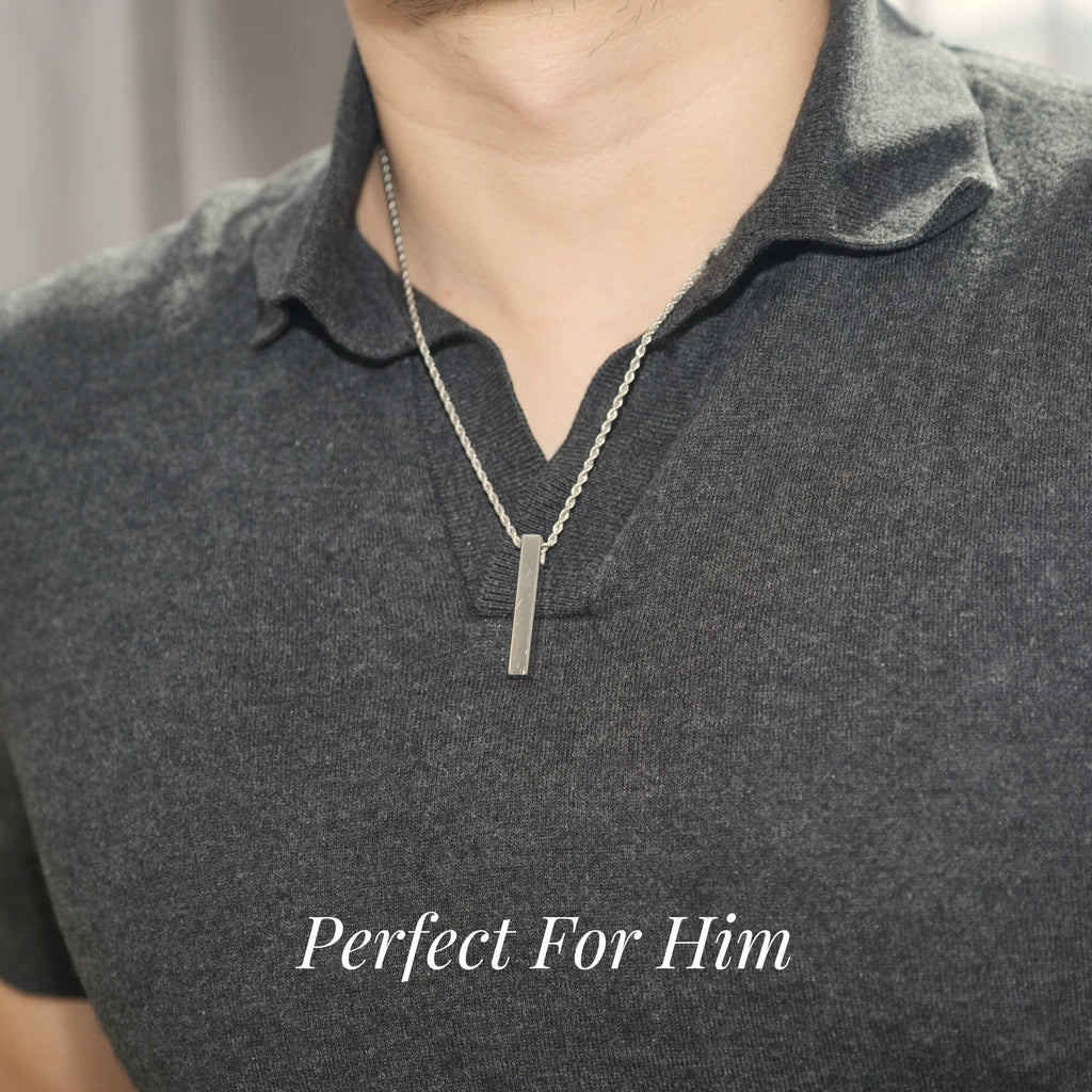 Custom Bar Necklace styled view By Lumine