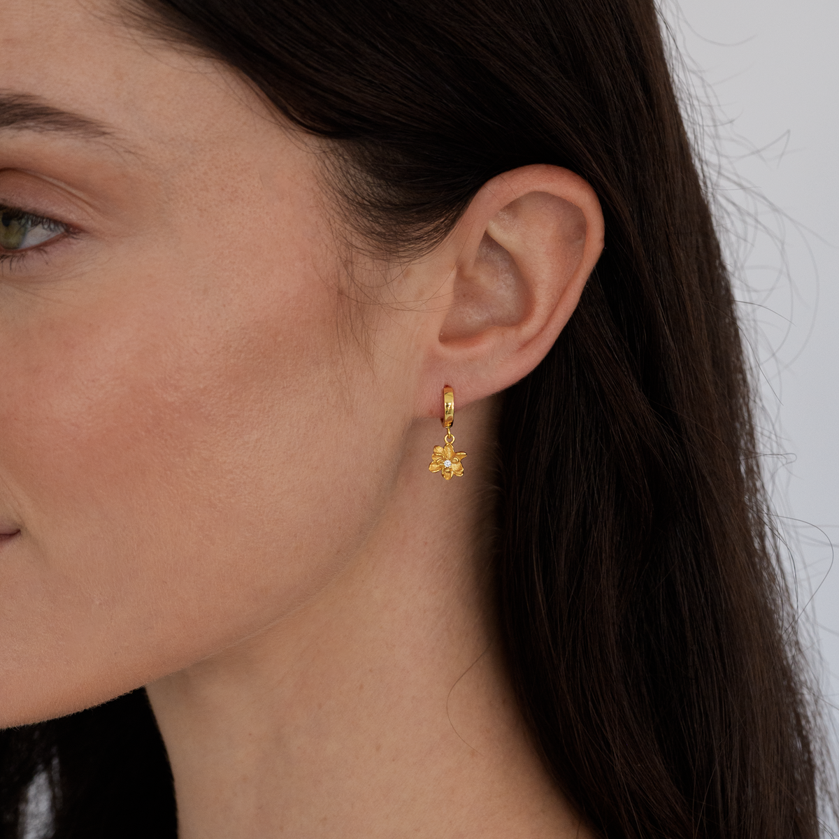 Water Lily Flower Earrings