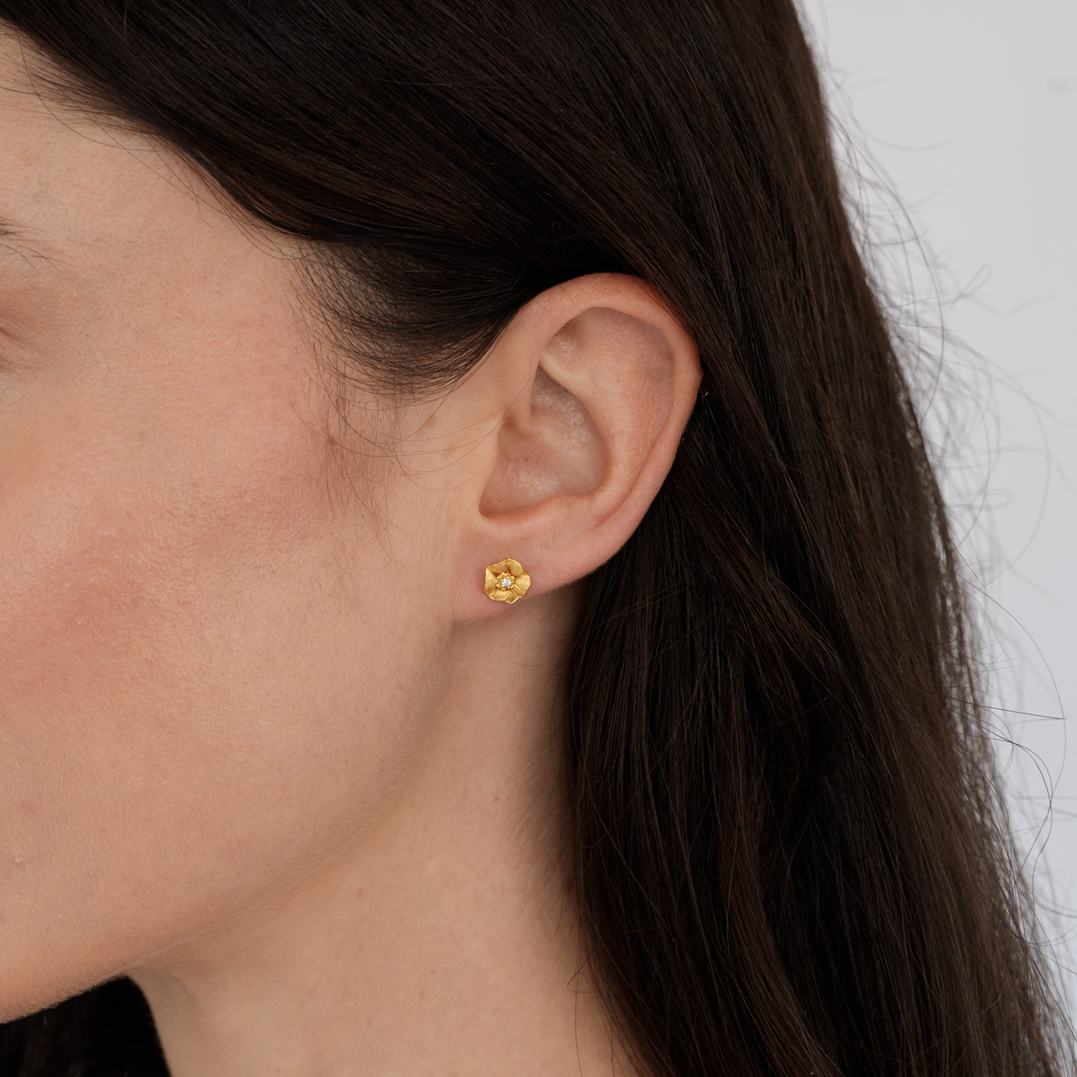 Morning Glory Flower Earrings