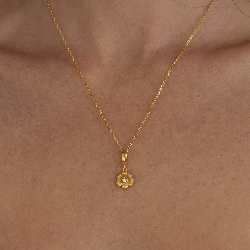 Cosmos Flower Charm