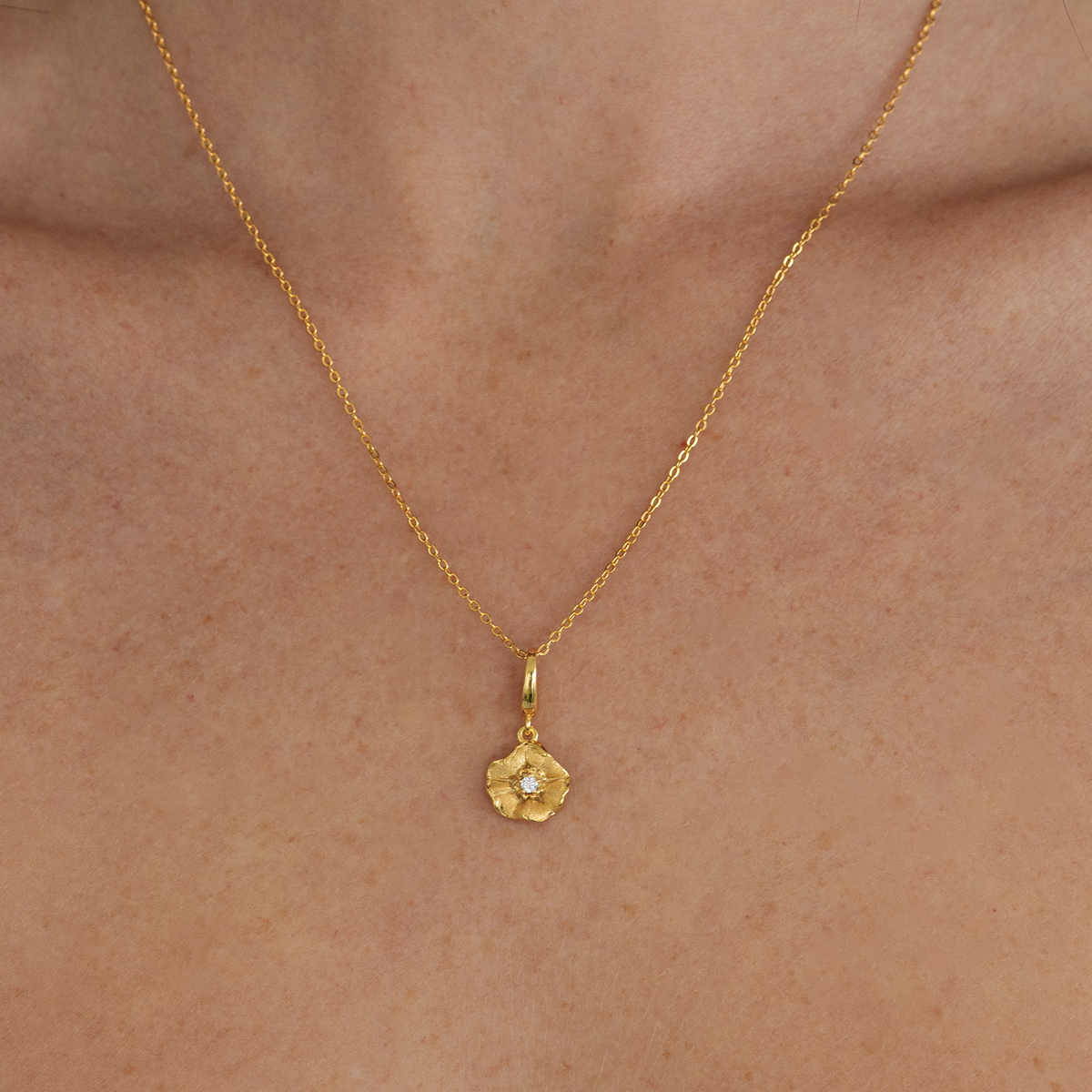 Morning Glory Flower Charm