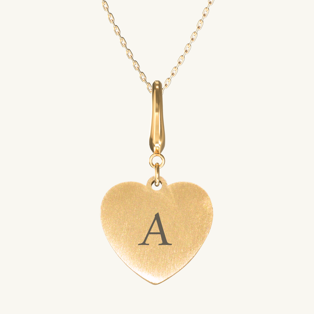 Fluted Heart Necklace