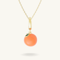 Orange Fruit Necklace By Lumine