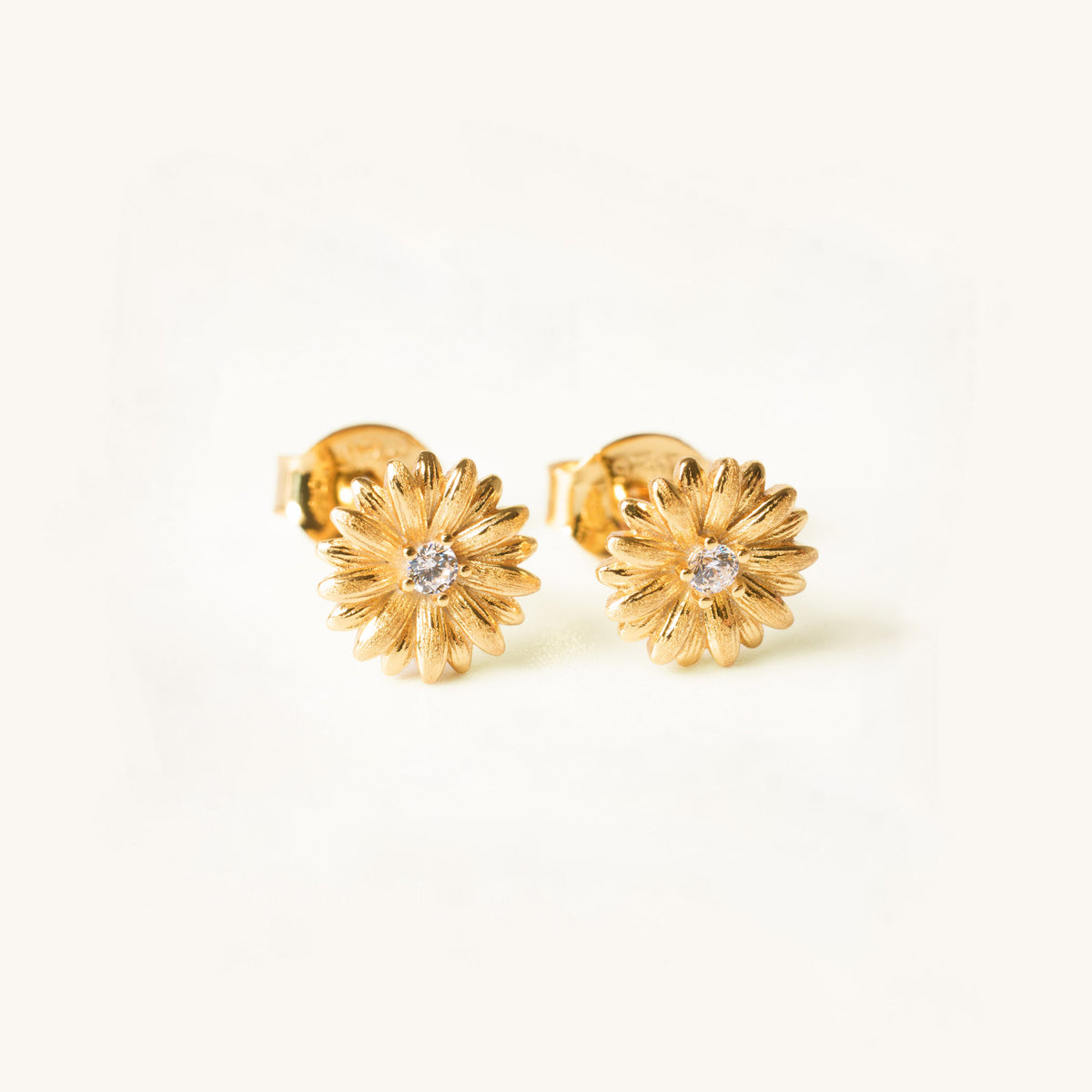 Daisy Birth Flower Earrings - April By Lumine