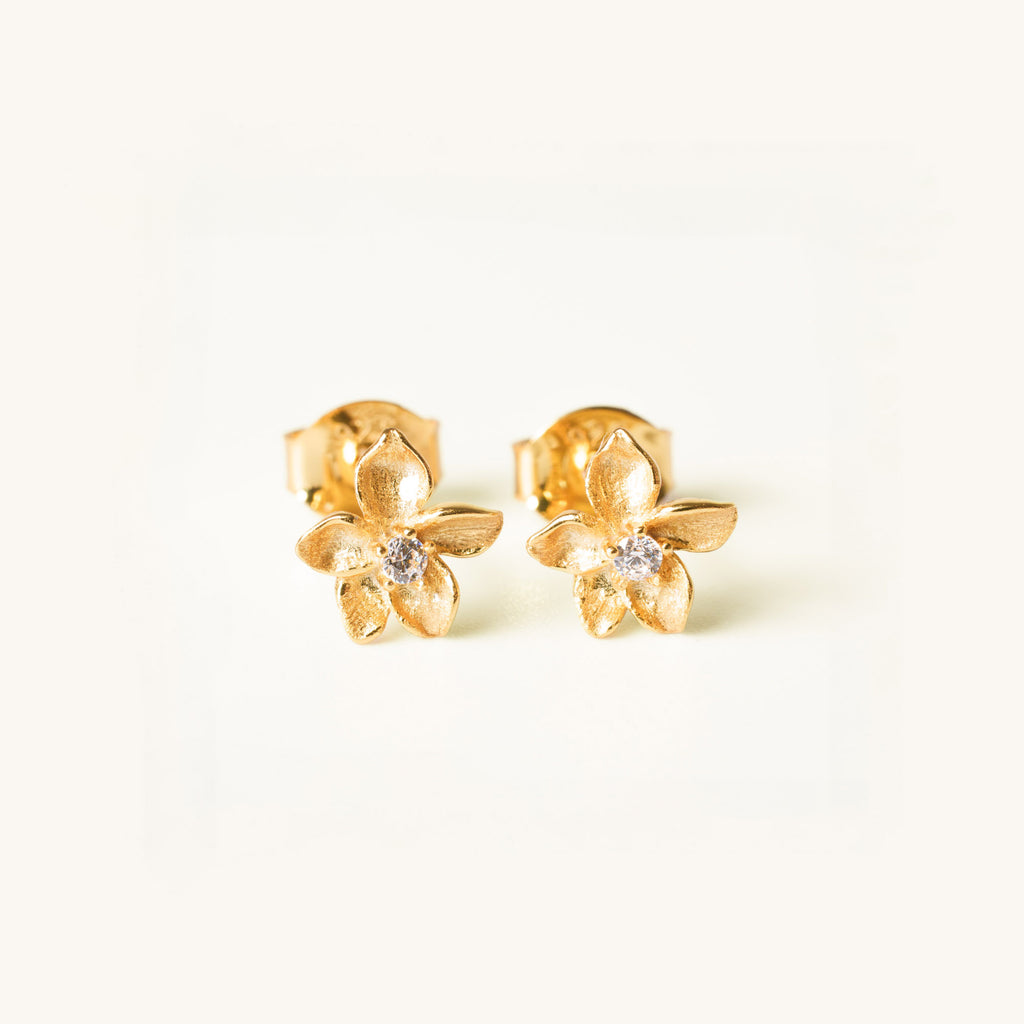 Violet Birth Flower Earrings - February By Lumine