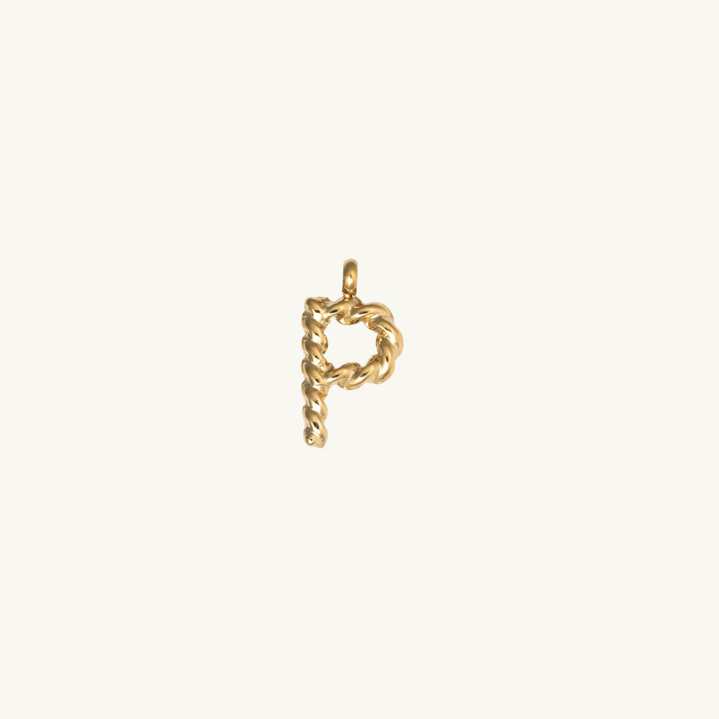 Rope Initial Charm