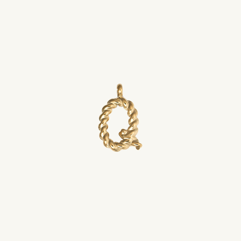Rope Initial Charm