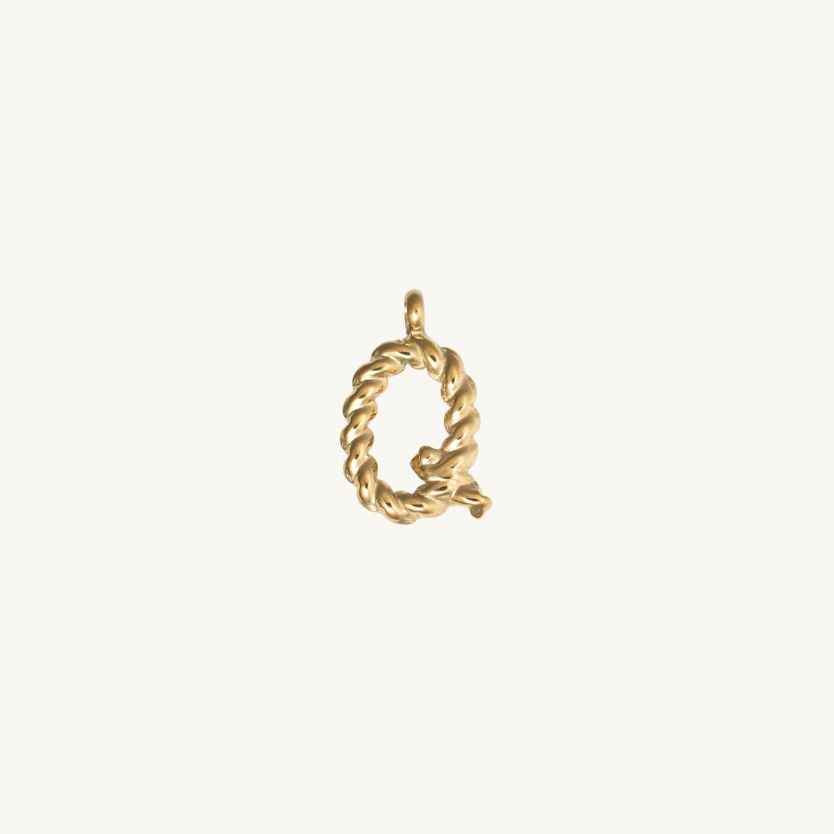 Rope Initial Charm