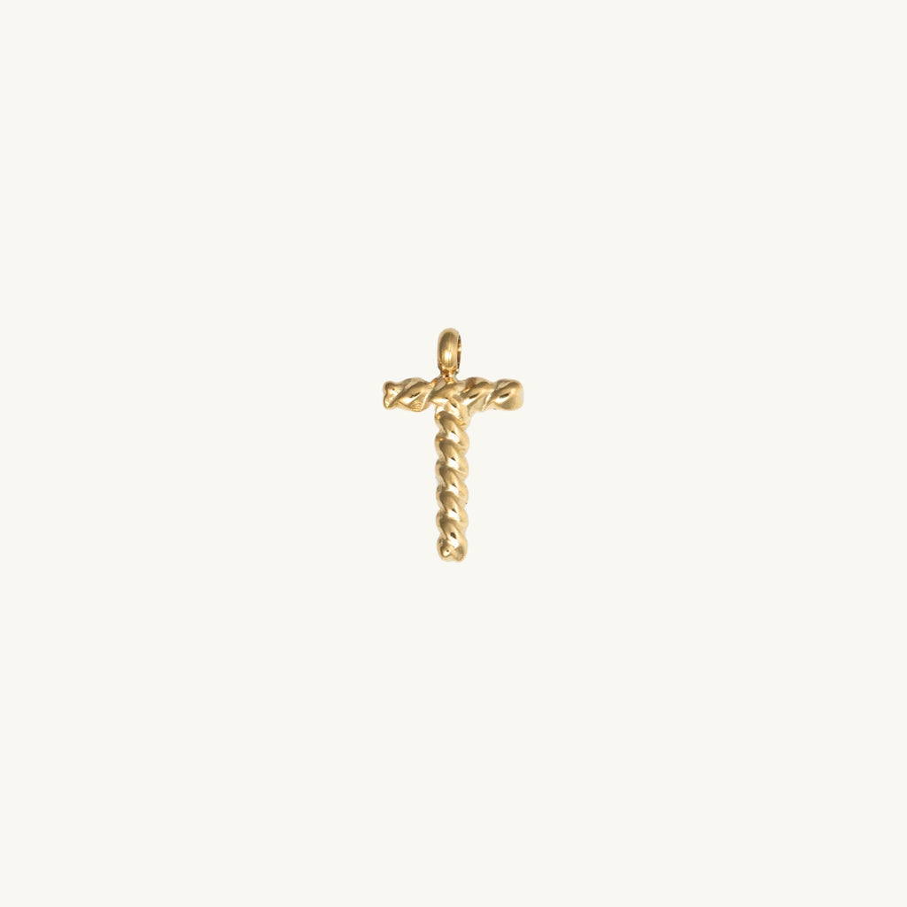 Rope Initial Charm