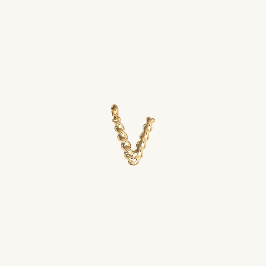 Rope Initial Charm