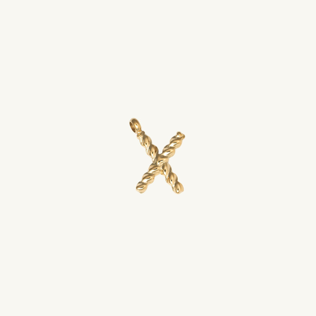 Rope Initial Charm
