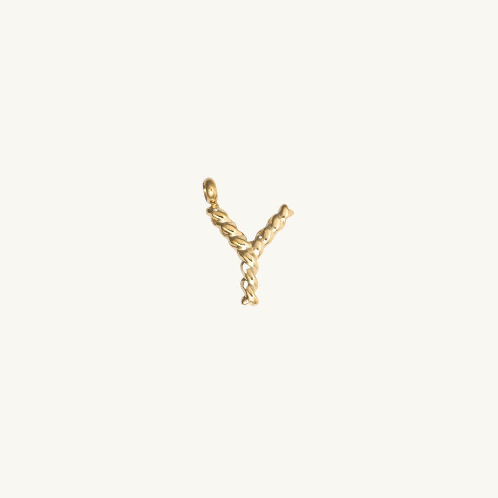 Rope Initial Charm