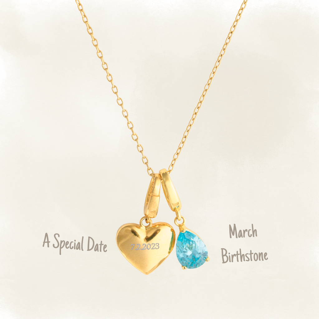 The Love Letter Necklace Set styled view By Lumine